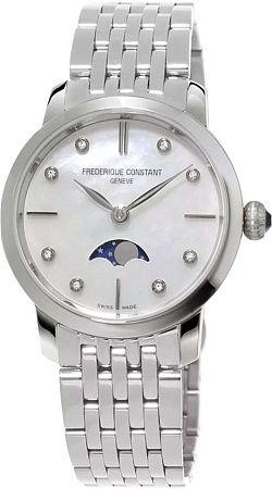 Frederique Constant Slimline Ladies Moonphase FC-206MPWD1S6B