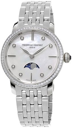Frederique Constant Slimline Ladies Moonphase FC-206MPWD1SD6B